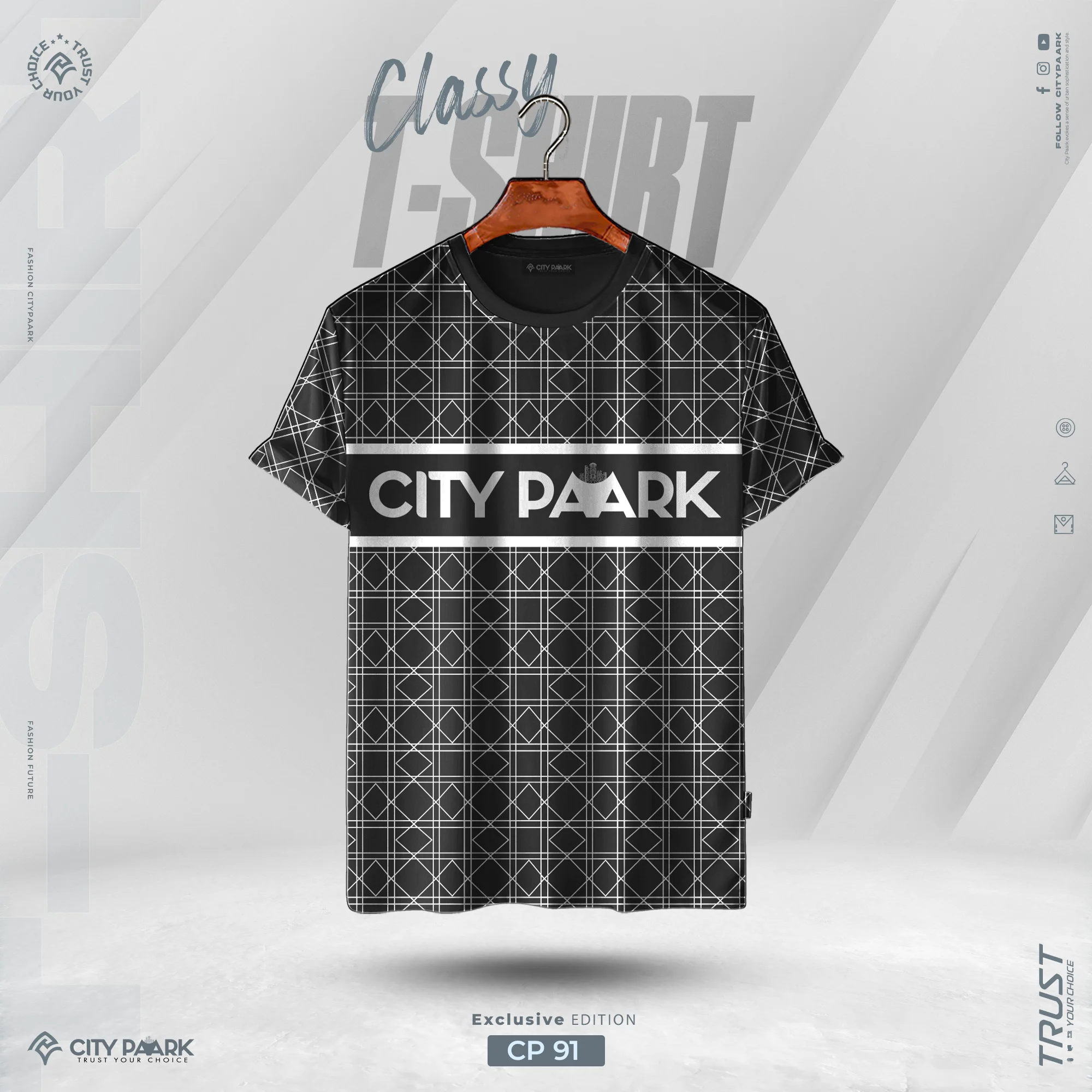 Premium Print T-Shirt For Men – CP 91